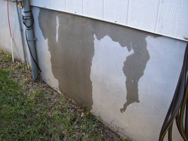 Moisture on a wall
